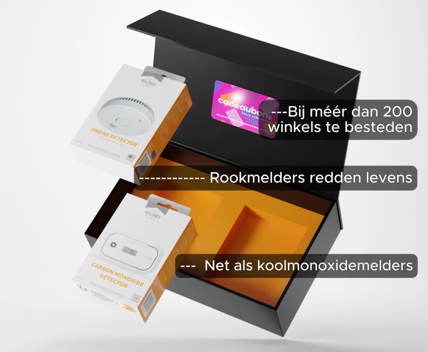 Veilig Box met €25,00 cadeaukaart en gratis magneet